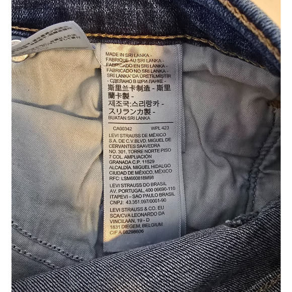 Levi's 311 Shaping Skinny Jeans Women's 32 Blue Dark Wash - Picture 5 of 16
